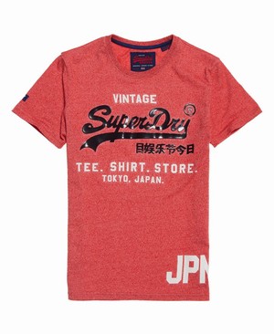 Superdry Ing Shop Duo Férfi Pólók Piros | MXRBP5682